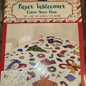 Teachers!  Paper Table Cover To Color/paint. Holiday Themed.